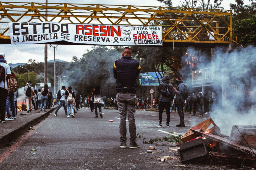 National Strike Medellin Colombia