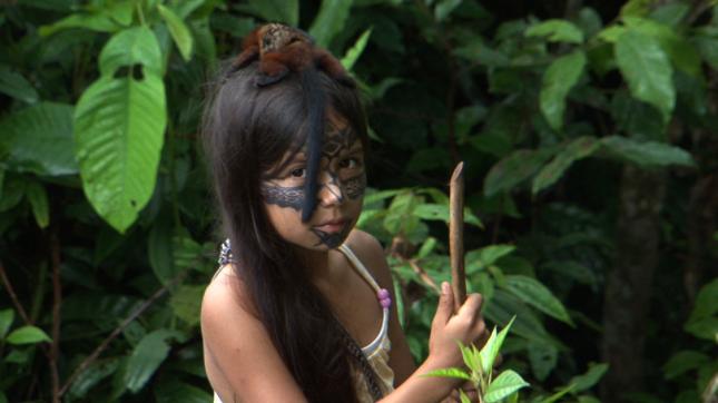 Helena Gualinga growing up in the Sarayaku community, Ecuador, 2011. 
