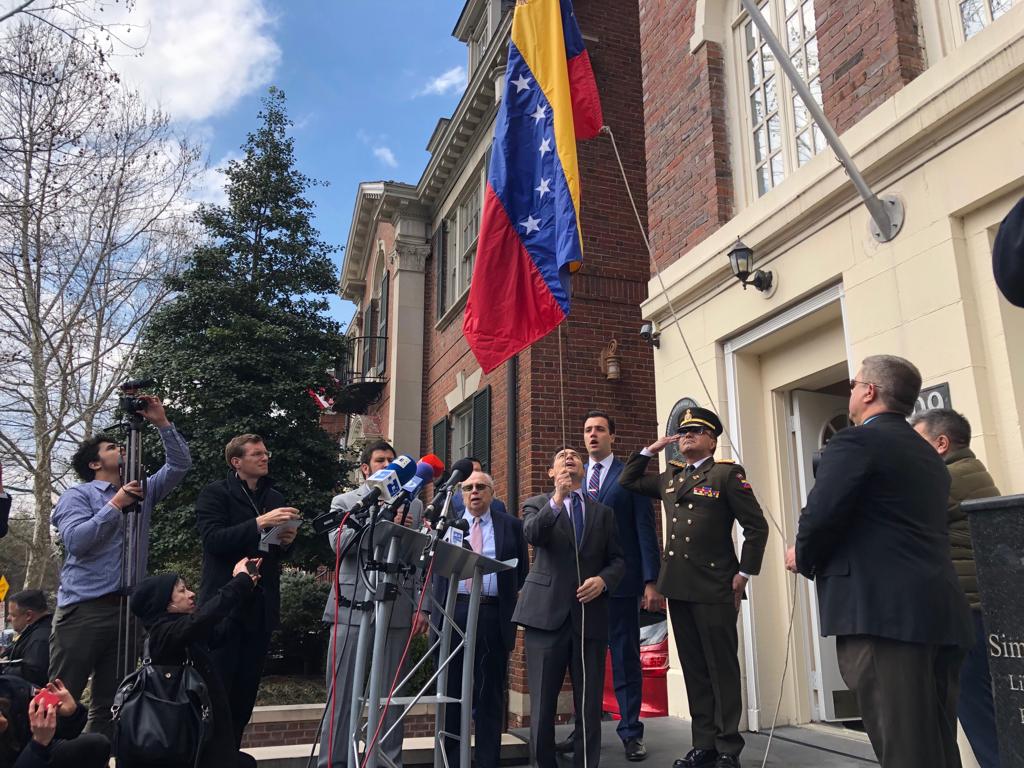Venezuela Flag, diplomatic office, Washington