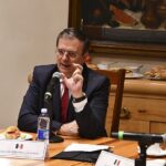Marcelo Ebrard in bilateral meeting with Mike Pompeo