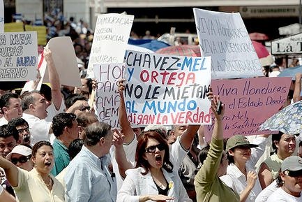 protest honduras president truth
