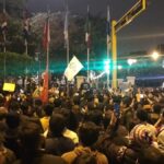 Manifestations celebrating Gizcarra's decision to disolve congress