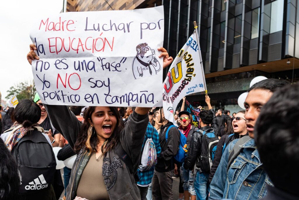 Bogota Student Protests ESMAD