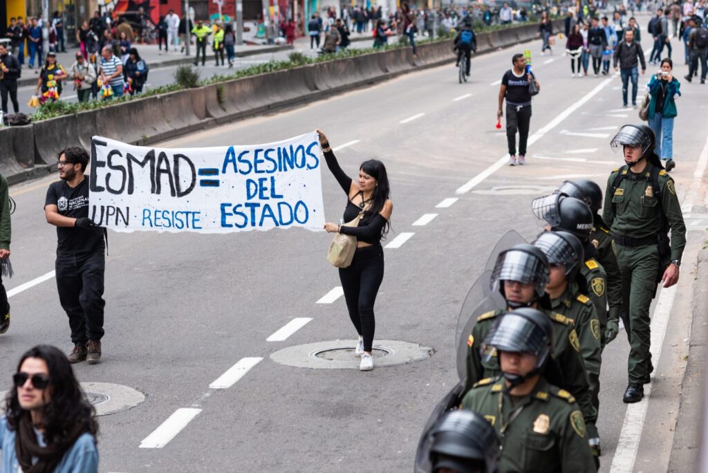 Bogota Student Protests ESMAD