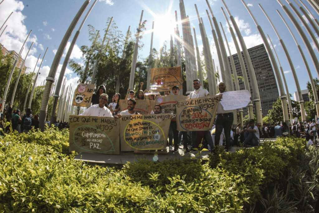 National Strike Medellin Colombia