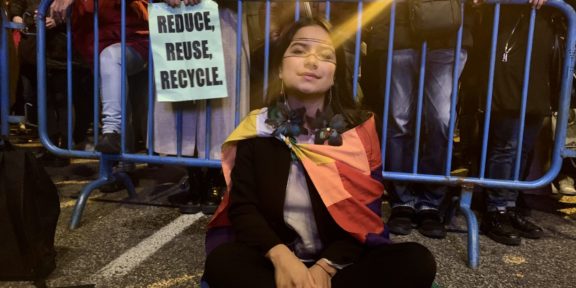 Indigenous teen climate activist Helena Gualinga.
